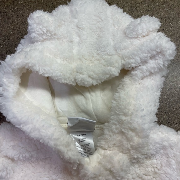 🆕 KC Chiefs NFL Cream Sherpa Infant Full Zip Sleeper 18 Months - Picture 3 of 5